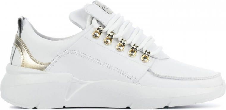 Nubikk Roque Royal L sneaker van leer met suè, de details