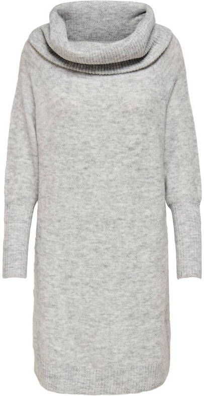 ONLY gebreide jurk ONLSTAY grijs