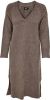ONLY gemêleerde gebreide jurk ONLMACADAMIA met wol bruin online kopen