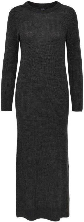 ONLY gemêleerde gebreide jurk ONLNICA antraciet