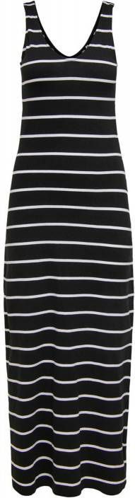 ONLY gestreepte maxi jurk May zwart/wit