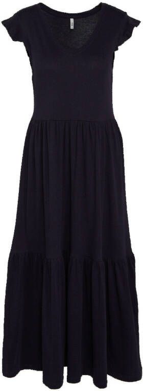 ONLY jurk ONLMAY LIFE met ruches donkerblauw