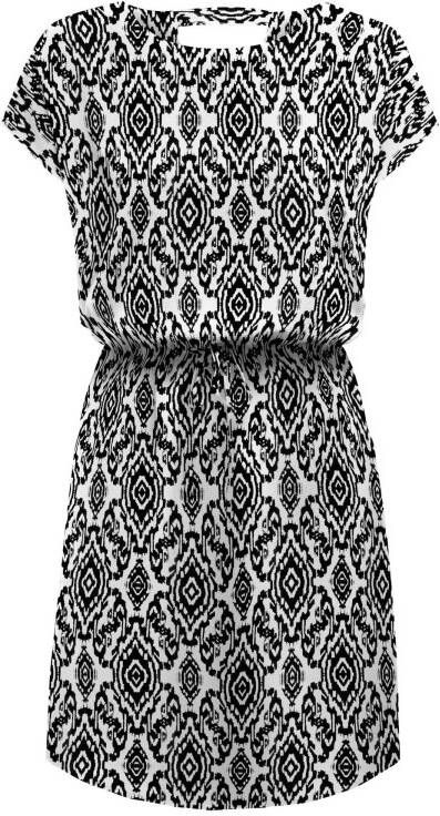 ONLY jurk ONLNOVA met all over print zwart