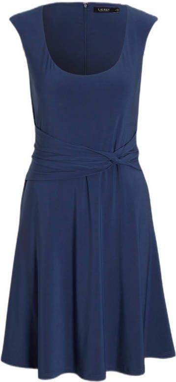 Ralph Lauren Mouwloze mini jurk met geknoopt detail
