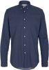 Tom Tailor Denim regular fit overhemd met all over print donkerblauw online kopen