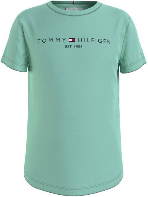 Tommy Hilfiger T shirt van biologisch katoen groen