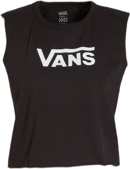VANS T shirt met logo zwart