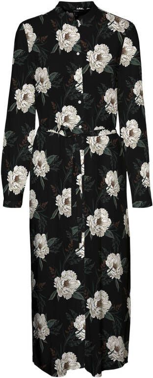 VERO MODA gebloemde jurk VMSIMPLY zwart