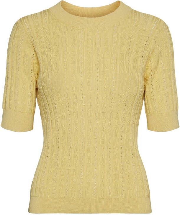VERO MODA gebreide top VMMORENA geel