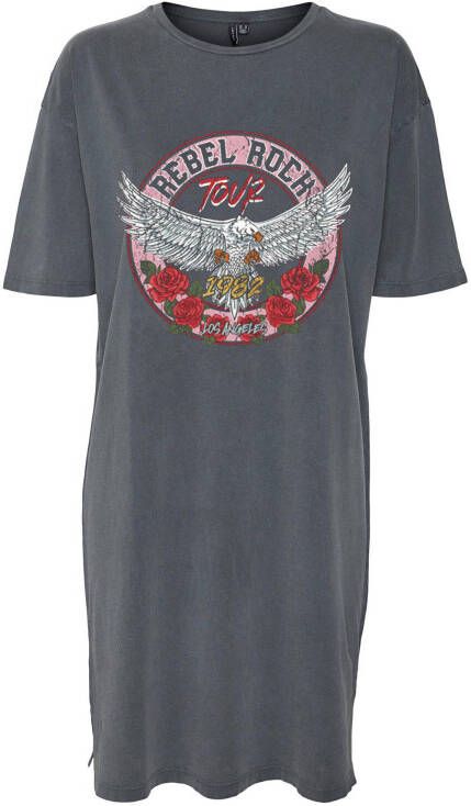 VERO MODA jurk VMFOREVER met printopdruk washed black