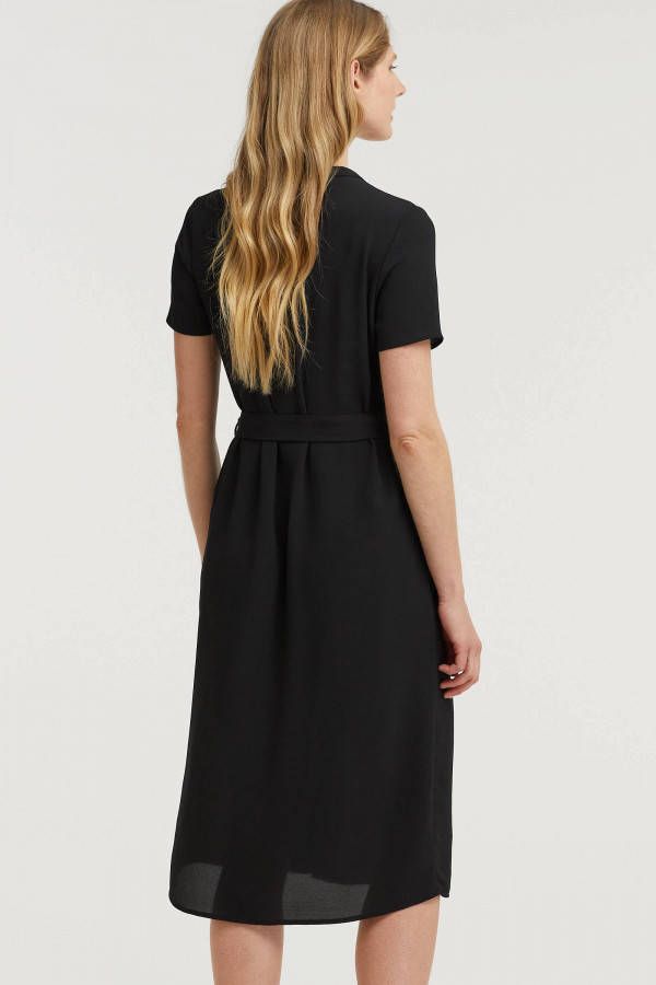 VERO MODA jurk VMSAGA van gerecycled polyester zwart