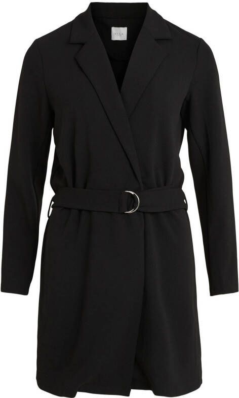 VILA blazerjurk VILOAN met ceintuur zwart