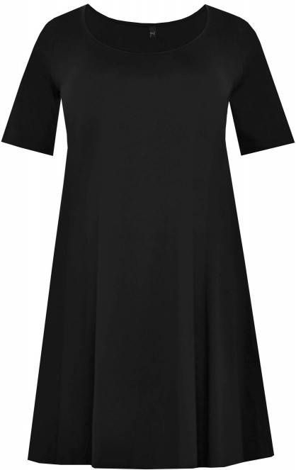 Yoek A lijn jurk COTTON zwart