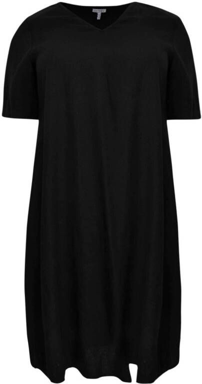 Yoek A lijn jurk zwart