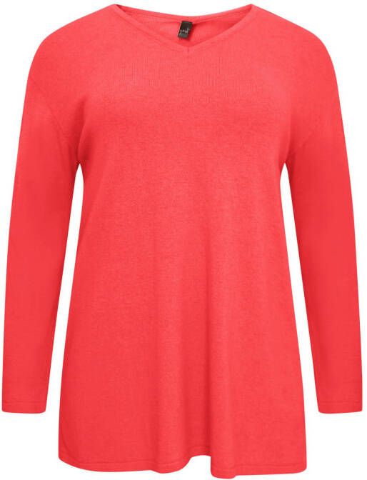 Yoek fijngebreide trui CASHMERE met wol lichtblauw