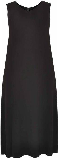 Yoek maxi jurk zwart