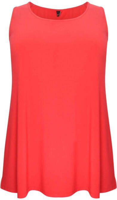 Yoek singlet van travelstof DOLCE rood