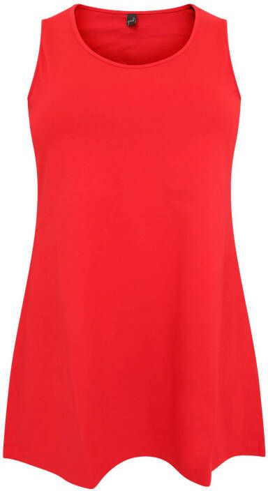 Yoek top COTTON rood