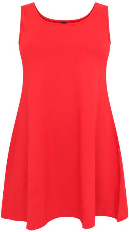 Yoek top COTTON rood