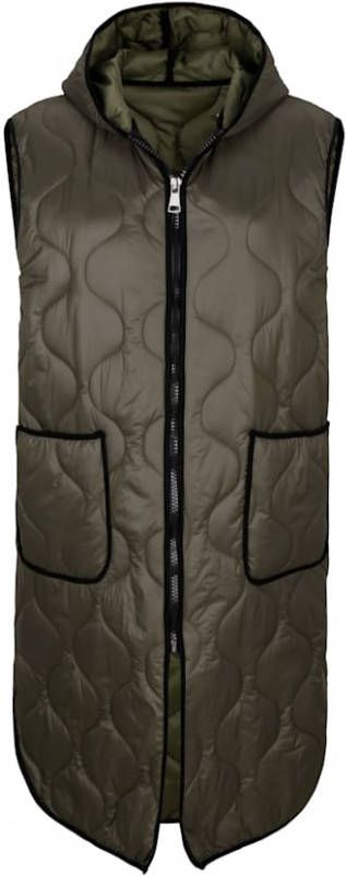 alba moda Bodywarmer in modieuze uitvoering Kaki