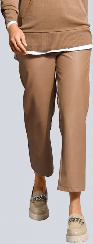 alba moda Broek in kort model Taupe