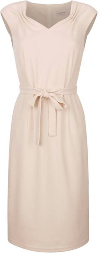 alba moda Jurk met bindbandje Ecru
