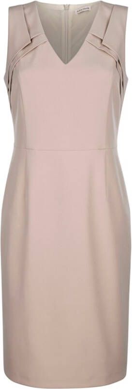 alba moda Jurk met gedrapeerde plooien Beige