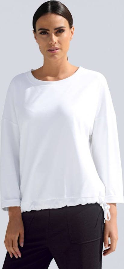 alba moda Shirt in casual oversized model Wit