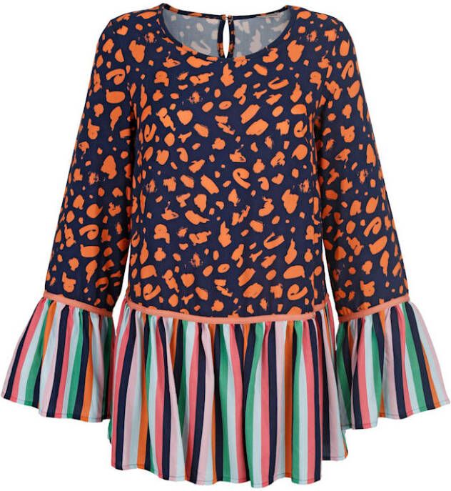 alba moda Tuniek met een mooie patronenmix Oranje