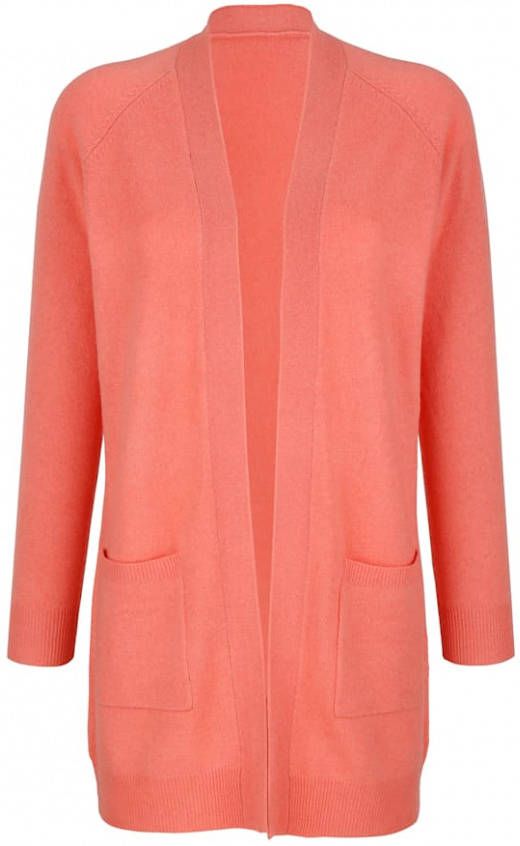 alba moda Vest van hoogwaardig zuiver kasjmier Koraal