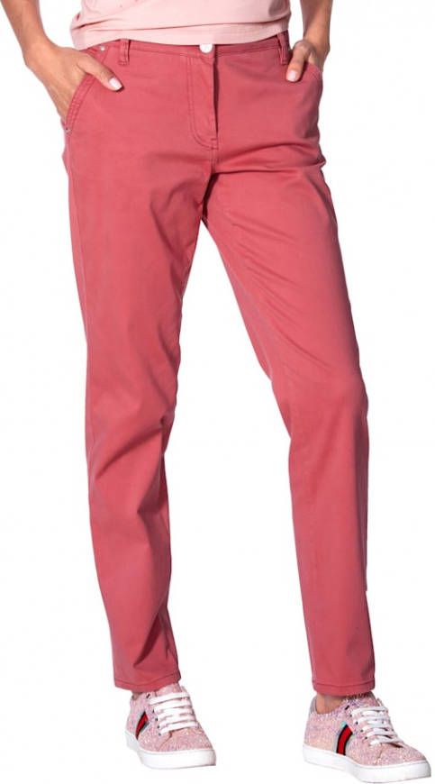 AMY VERMONT Chinobroek in prachtige kleuren Koraal