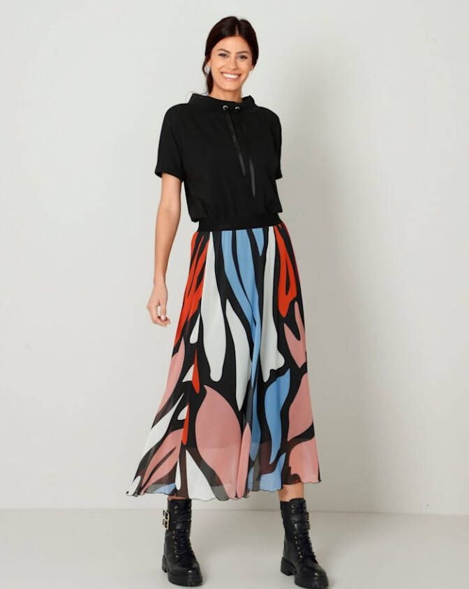 AMY VERMONT Rok Zwart/Oranje/Rood