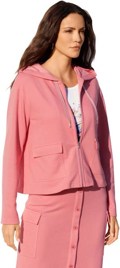 AMY VERMONT Sweatvest met capuchon Koraal