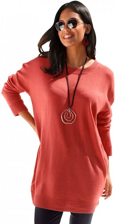 AMY VERMONT Trui in oversized model Koraal