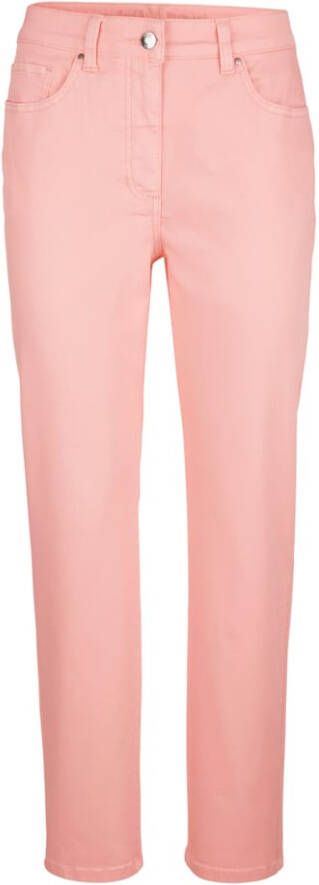 MONA 7/8 jeans van een comfortabele katoenmenging Apricot