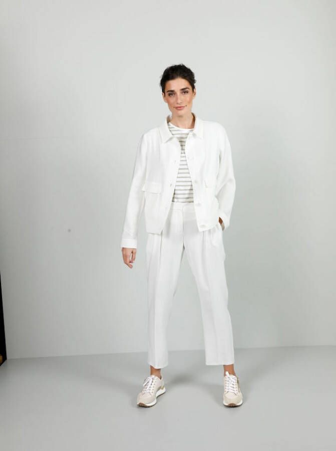 MONA Blazer in linnenlook Zand