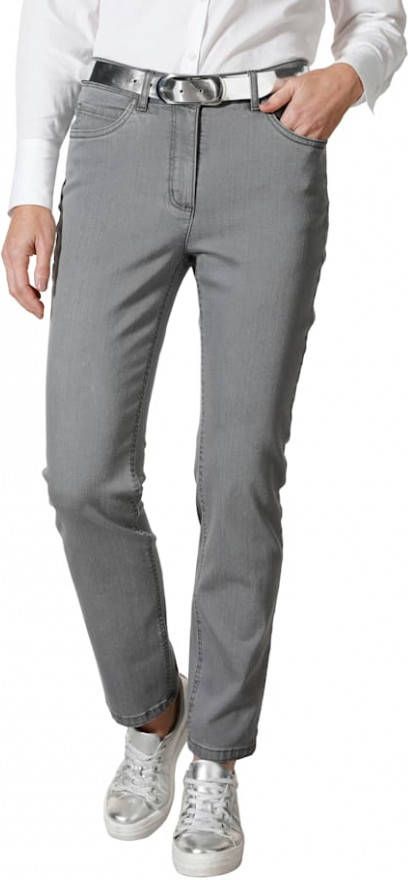 MONA Jeans in sportief 5 pocketmodel Grijs