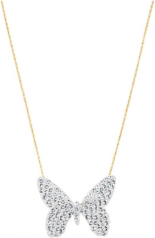 KLiNGEL Collier Vlinder 9 kt. Geelgoudkleur