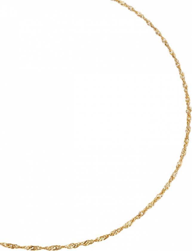 KLiNGEL Gedraaide ketting in goudkleur Geel