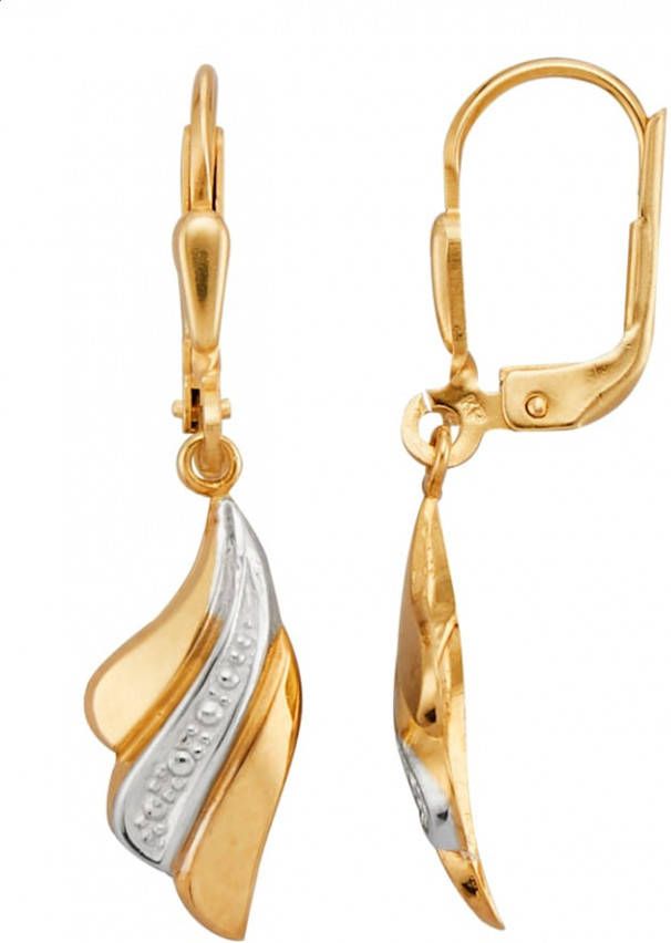 KLiNGEL Oorbellen van 9 kt. Geelgoudkleur