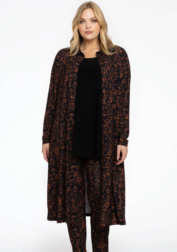 Yoek Blouse midi IRIS 38/40 black