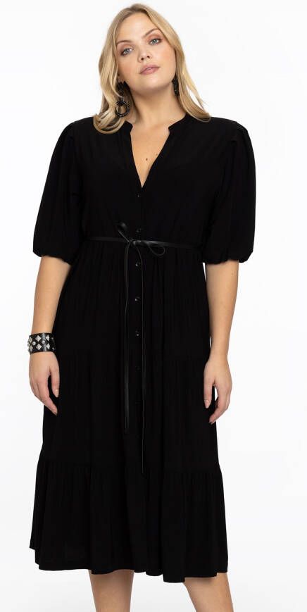 Yoek Jurk met pofmouw DOLCE 38/40 black