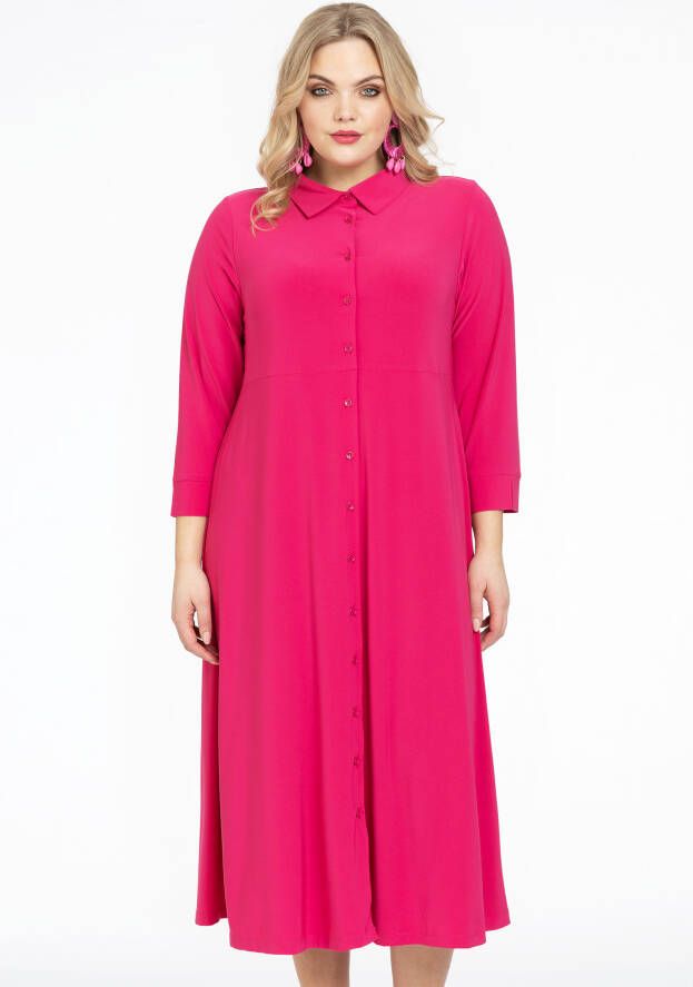 Yoek Lange blouse jurk DOLCE 54/56 pink