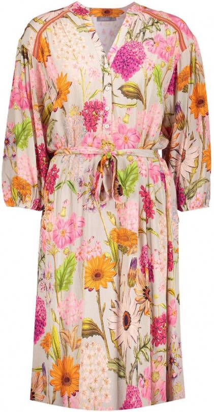 Geisha jurk 37137 20 1016 Roze print