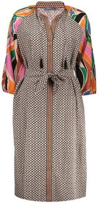 Geisha jurk 37147 20 1022 Oranje print