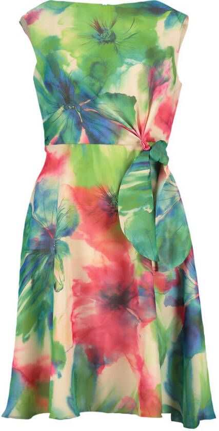 Vera mont mouwloze jurk 45174082 Dark Green/Pink